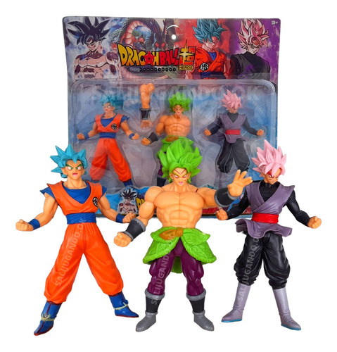 Muñecos X3 Dragon Ball Z Figuras 18cm Goku Otros Personajes