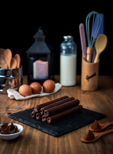 Imagen 2 de 3 de Cuchuflies Chocolate Lili´s, Display X8 Unidades.