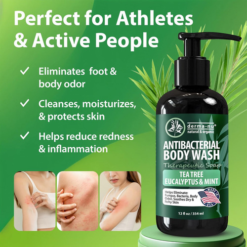 Sabonete Antibacteriano Derma-nu Com Melaleuca 12 Oz