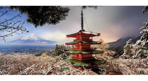 Rompecabezas: Monte Fuji Y Pagoda Chureito (3000 Piezas)