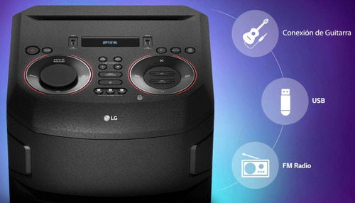 Imagen 9 de 10 de Torre Parlante LG Xboom Rn9 + Microfono Usb Bluetooth