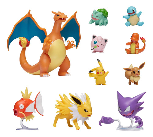 Pokémon Ultimate, Paquete 10 Figuras Batalla 2-4.5 (pikachu,