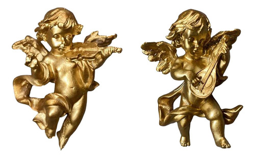 2 Unids Encantadora Estatua De Ángel Estatuillas Querubín
