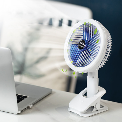 Ventilador Portátil De 4 Pulgadas: Con Clip, De Escritorio,