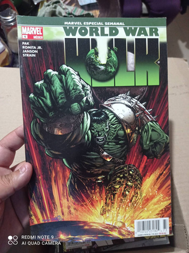 Cómic Marvel World War Hulk No.1 Televisa  3