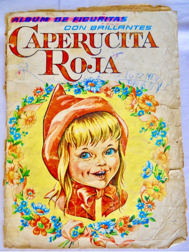 Álbum Caperucita Roja Figuritas Con Brillantina 1965