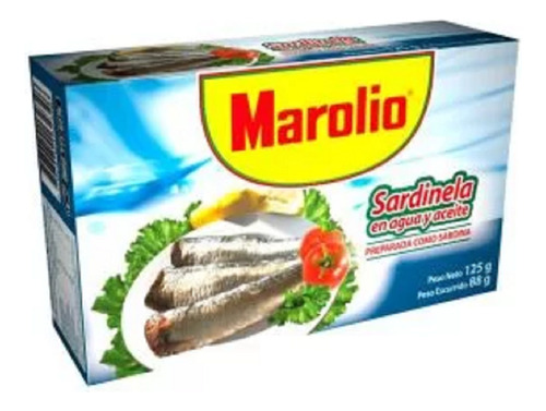 Sardinas Marolio Aceite 125 Grs X 7 Unidades