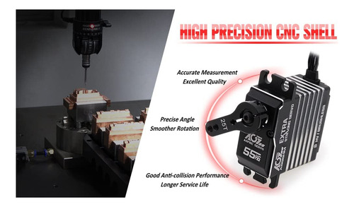 Agfrc Servo De Dirección Digital De 121.3 Lbs Programable De