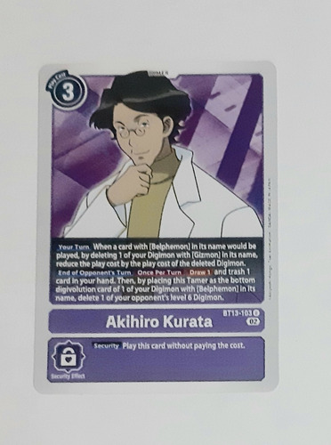 Carta Tamer Akihiro Kurata Bt13 103 U Digimon Tcg 