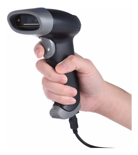Lector Codigo Barras Laser Usb Scanner Garantia Con Pie Color Negro