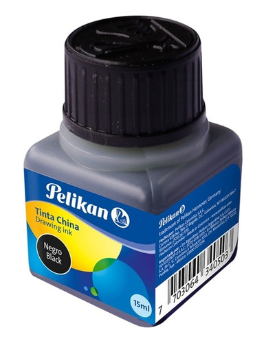 Tinta China Pelikan Negro 15ml