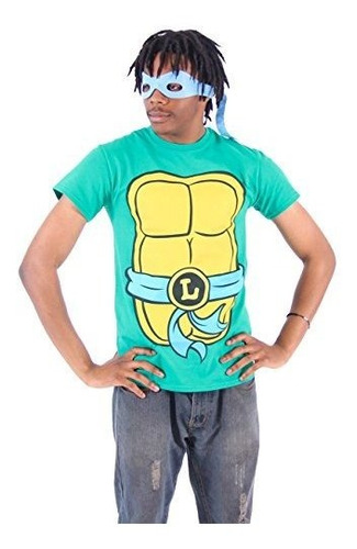 Mighty Fine Tmnt Tortugas Ninja Leonardo Traje Verde Adulto 