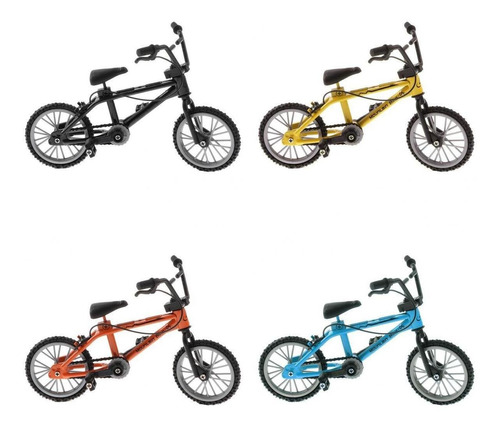 4 Piezas 1:24 Mini Bicicleta De Dedo De Aleación Juguetes