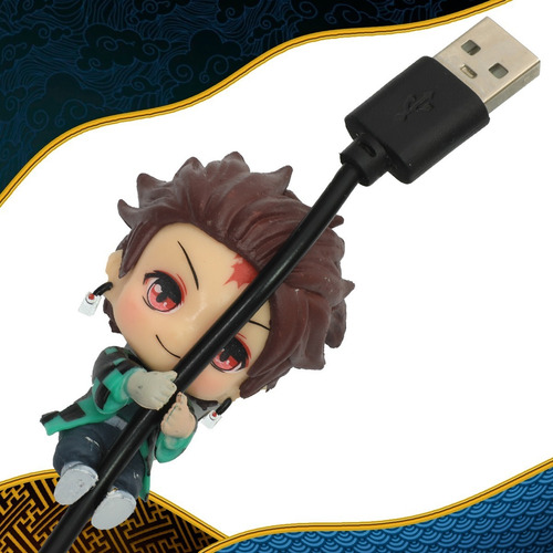 Imagen 2 de 4 de Protector De Cable Para Celular Anti Rotura Personajes Anime