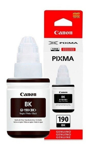 Botella Tinta Original Canon Gl-190 Black 135ml De Paquete