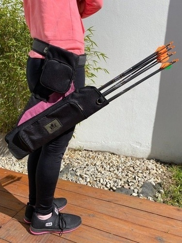 Imagen 3 de 4 de Carcaj Quiver Portaflechas Arqueria 3 Tubos Siege Archery