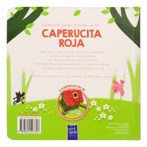 Cuento Infantil 3d Búscame: Caperucita Roja