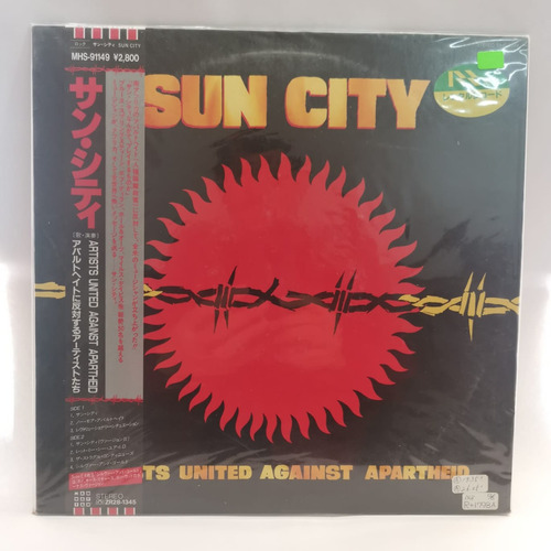 Artists United Against Apartheid Sun City Vinilo Japonés Obi