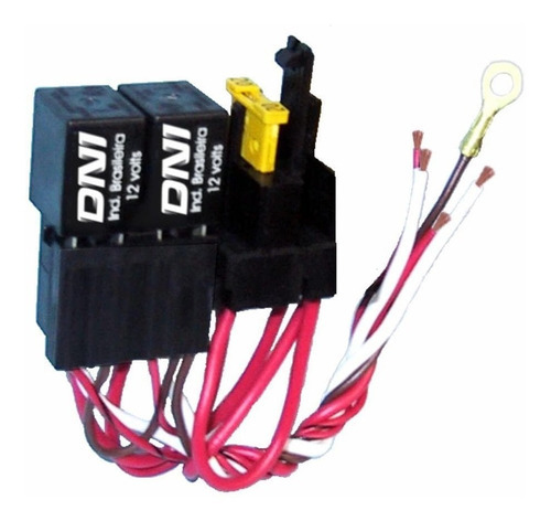 Relé Auxiliar Universal Soqueteado - 12v - 40a - Dni 0108