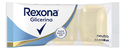 Jabón En Barra Rexona Neutro 90 g Pack X 3