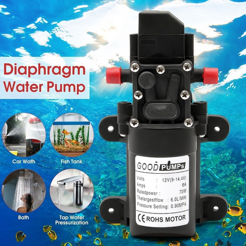 12 V Dc 220 V Ac 70 W 6a Diafragma De La Bomba De Agua Micro