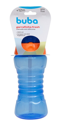 Imagem 6 de 8 de Garrafa Infantil Garrafinha C/ Canudo Silicone 300ml Buba