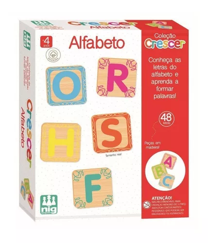 Mesa c/ Letras do Alfabeto + 4 Jogos Inteligencia Infantil - Art