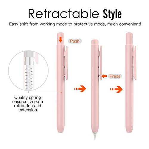 Funda De Soporte Moko Para Apple Pencil 1a Gen, Rosa
