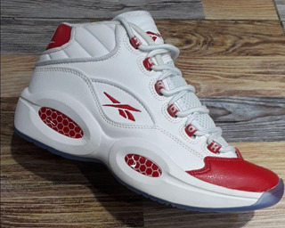 reebok question mid mujer plata