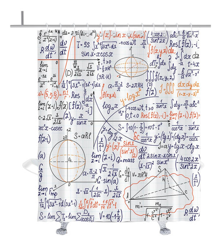 Theblackspot Science - Cortina De Ducha Divertida De Matemát