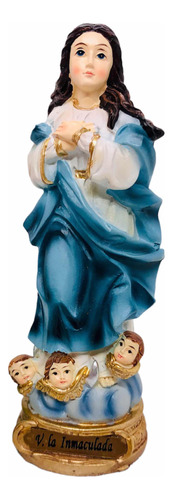 Virgen Inmaculada Concepción En Porcelana 12 Cm + Novena