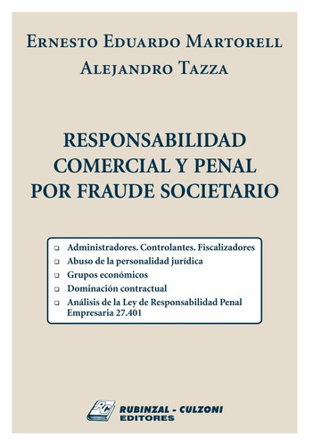 Responsabilidad Comercial Penal Fraude Societaria Martorell