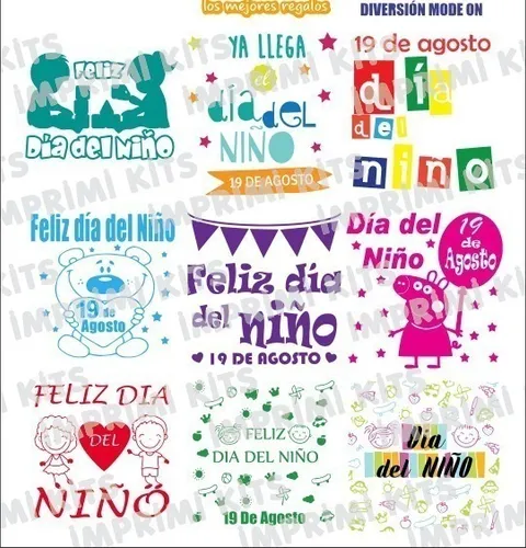 Frases Imprimible Png Dia Del Niño Vinilo Sublimación Tags