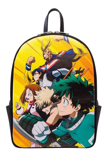 Mini Mochila Backpack My Hero Academia Funko Loungefly Color Negro