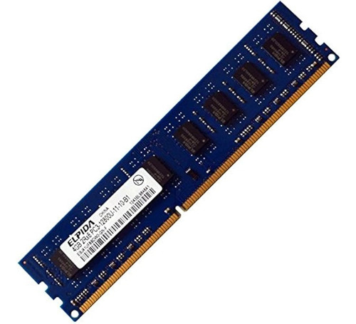 Memoria Ram Elpida 4gb Ddr3 2rx8 Pc3-12800u Para Pc (Reacondicionado)