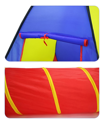 Carpa Infantil Tunel Para Niños Outdoor Azul
