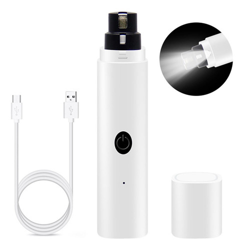 Perro Lima De Uñas Usb Recargable Bajo Ruido Pata Pulidor