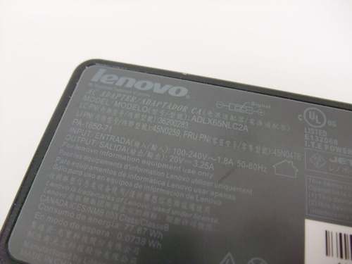 Imagen 3 de 8 de Cargador Lenovo Original T440 G510 Yoga X300 X230 X240