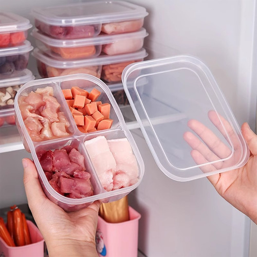 Contenedor Grueso De Comida Con 2 Compartimentos