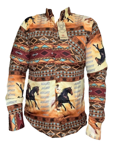Camisa Vaquera Estilo Ariat Checotah Hombre