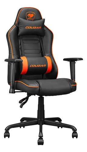 Silla Gaming Cougar Fusion S Color Naranja Material del tapizado Tela transpirable de cuero PU y PVC transpirable