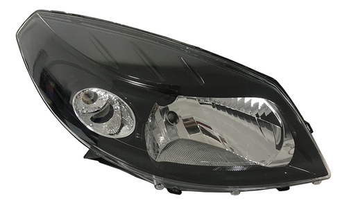 Farola Derecha Para Renault Sandero 2009 A 2012 Negra Depo