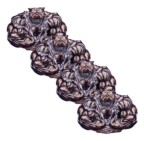Decorativos Parches Para Mochilas, Mxodg-004, 4 Parches, Per