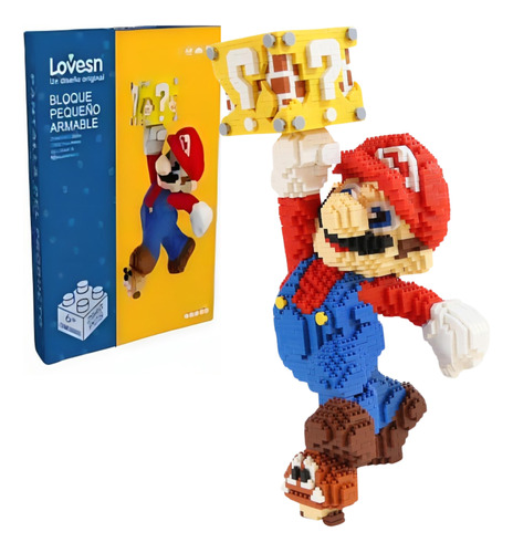 Super Mario Wonder Go Mini Bloques Figura Armable 3d