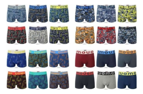 Pack 12 Boxers Uomo Xxxl Algodon Importada Talle Especial