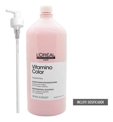 Loreal Shampoo Vitamino Color Pelo Teñido 1500ml Local