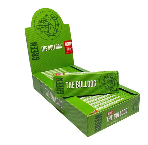Imagen 3 de 6 de Papel Para Armar Bulldog Hemp Green 78mm Sedas 1 1/4