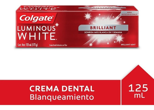 Colgate Luminous White Pasta Dental Brilliant White 125 Ml
