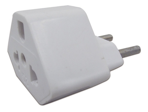 Plug Adaptador De Tomada Branco 20 A Universal 110V/220V