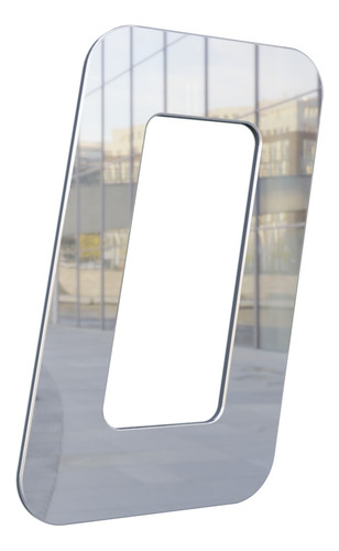 Número Residencial Adesivo 130mm Prata Espelhado Metal Midia Cor 0 - Prata Espelhado